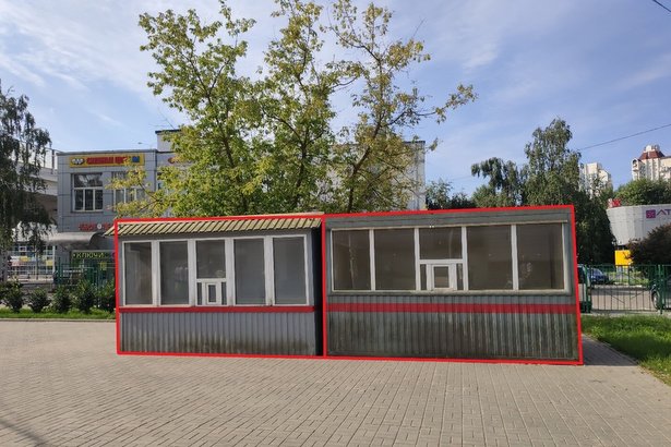 Возле станции Крюково демонтировали два незаконно установленных павильона