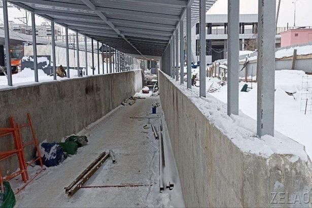 На станции «Зеленоград-Крюково» началась подготовка к строительству пешеходной галереи