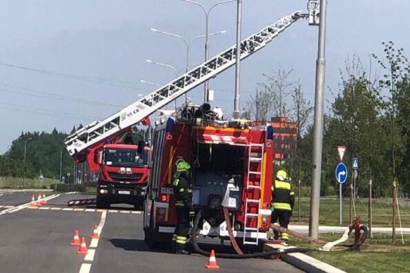 Пожарные Зеленограда приняли участие в тренировке в ОЭЗ «Зеленоград»