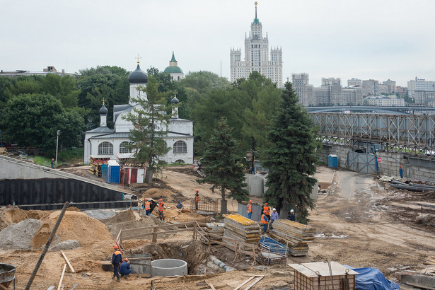 Парк «Зарядье» станет крупнейшей рекреационной зоной в центре Москвы