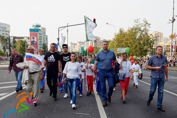 В День города в Парке Победы пользовался успехом «Спортивный городок»