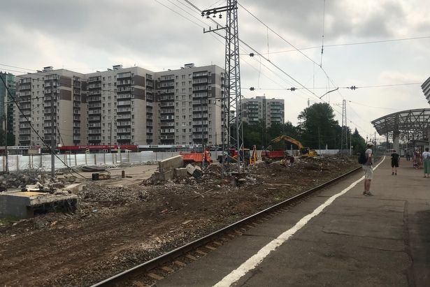 На станции Крюково завершён демонтаж четвертой платформы