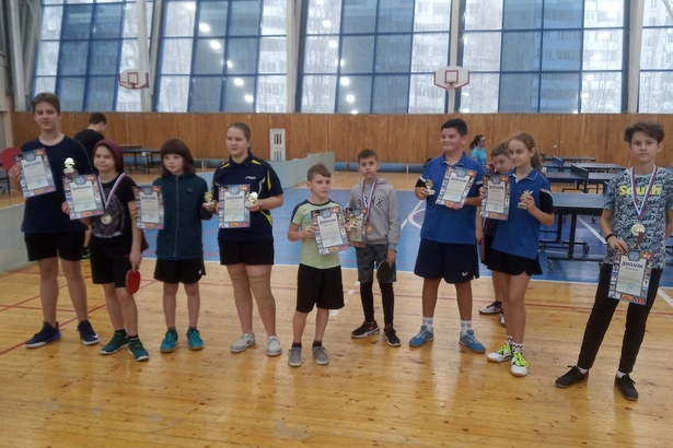 В Зеленограде прошел открытый рейтинговый турнир по настольному теннису среди детей