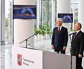 Путин и Собянин открыли четвертый диаметр наземного метро Москвы