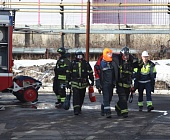 На заводе АО «Логика» ВКС прошли тренировочные учения зеленоградских пожарных